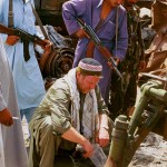 weyman collecting soil samples afghanistan - farm arda jalalabad tank command 81